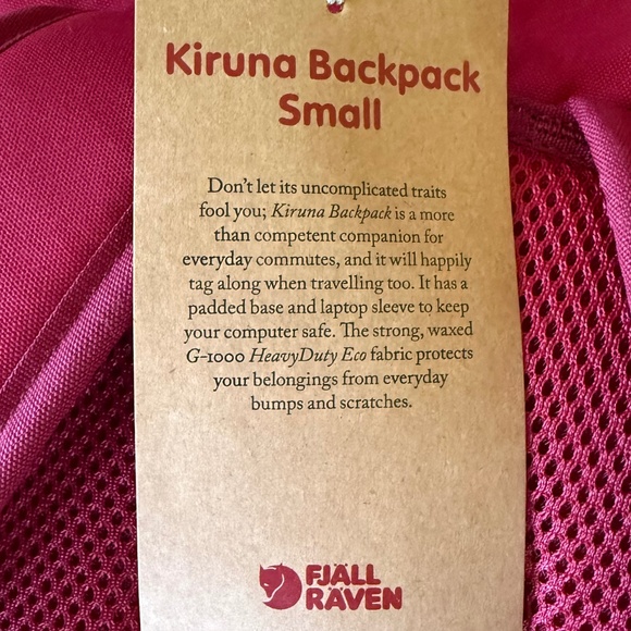 NWT - Fjallraven Small Kiruna Backpack main image 14